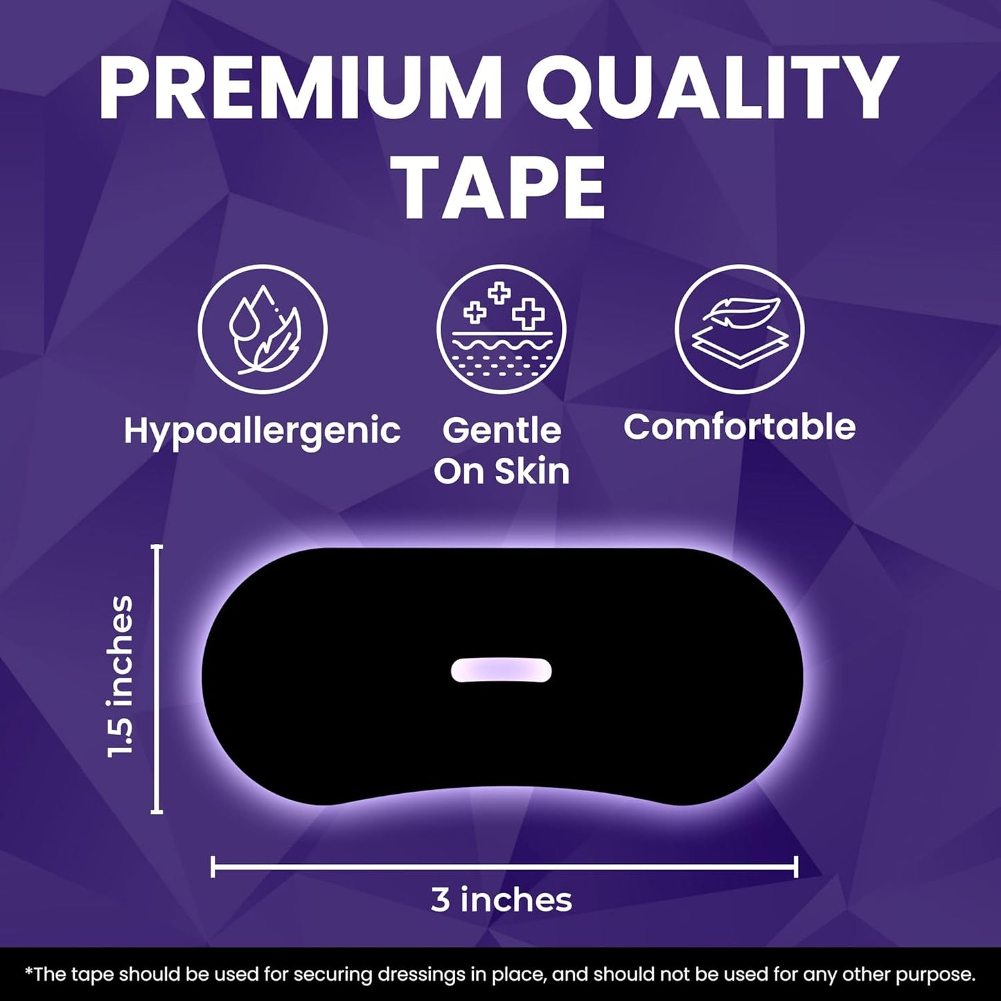 PATCH4U Premium Tape (30 Pack) - Pain Free Removal, Hypoallergenic, Latex Free & Gentle On Skin - Skin Friendly Adhesive Cotton Tape